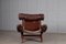Swedish Easy Chair with Cowhide by Arne Norell, 1970s, Image 8