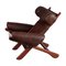 Swedish Easy Chair with Cowhide by Arne Norell, 1970s, Image 5