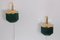 Green V271 Wall Lights by Hans-Agne Jakobsson, 1960s, Set of 2 8