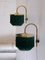 Green V271 Wall Lights by Hans-Agne Jakobsson, 1960s, Set of 2 9