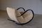 Swedish Rocking Chair in Sheepskin, 1950s, Image 9