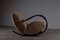 Rocking Chair en Peau de Mouton, Suède, 1950s 7