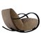 Swedish Rocking Chair in Sheepskin, 1950s 2