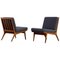 Easy Chairs attributed to Karl-Erik Ekselius, Sweden, 1960s, Set of 2 1