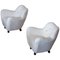 Fauteuils en Peau de Mouton, Suède, 1950s, Set de 2 12