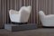 Swedish Sheepskin Easy Chairs, 1950s, Set of 2, Image 5