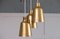 Brass Ceiling Lamp attributed to Hans Bergström, 1950s, Image 6