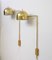 Swedish Model G-075 Wall Lamps in Brass from Bergboms, 1960s, Set of 2 8