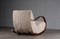 Rocking Chair en Peau de Mouton, Suède, 1950s 9