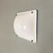 Modern Italian Ceiling White Acrylic Glass and Metal Lamp, 1970s 4