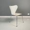 Danish Modern White Chairs of Series 7 attributed to Arne Jacobsen for Fritz Hansen, 1970s, Set of 5 12