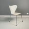 Sedie moderne bianche della serie 7 attribuite ad Arne Jacobsen per Fritz Hansen, Danimarca, anni '70, set di 5, Immagine 12