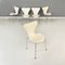 Sedie moderne bianche della serie 7 attribuite ad Arne Jacobsen per Fritz Hansen, Danimarca, anni '70, set di 5, Immagine 17