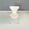 Danish Modern White Chairs of Series 7 attributed to Arne Jacobsen for Fritz Hansen, 1970s, Set of 5 15