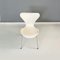Danish Modern White Chairs of Series 7 attributed to Arne Jacobsen for Fritz Hansen, 1970s, Set of 5, Image 15