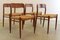 Mid-Century Danish Model 77 Lille Arden Dining Room Chairs by Niels O Möller, 1960s, Set of 4 13