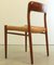 Mid-Century Danish Model 77 Lille Arden Dining Room Chairs by Niels O Möller, 1960s, Set of 4 3