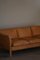 Dänisches Mid-Century Stouby 3-Sitzer Sofa aus cognacbraunem Leder, 1970er 17