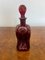 Victorian Ruby Glass Decanters, 1880s, Set of 2 3