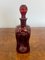 Victorian Ruby Glass Decanters, 1880s, Set of 2 5
