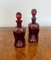 Victorian Ruby Glass Decanters, 1880s, Set of 2 6