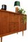 Credenza in teak con mobile bar e ante scorrevoli, Danimarca, anni '60, Immagine 10