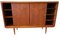 Dänische Anrichte aus Teak mit Barschrank & Schiebetüren, 1960er 14