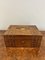 Antique Victorian Burr Walnut Inlaid Work Box, 1860 1