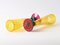 Multicolour Studio Glass Champagne Flutes, 1994, Set of 2 7
