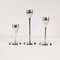 Modern Danish Tulip Candlesticks, 1970s, Set of 3, Image 1