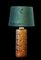Pied de Lampe de Bureau en Verre Ambré par Gustav Leek pour Orrefors, 1970s 7
