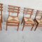 Mid-Century French Oak Dining Chairs, 1950s, Set of 6, Image 13