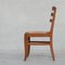 Mid-Century French Oak Dining Chairs, 1950s, Set of 6, Image 4