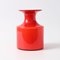 Red Glass Carnaby Vase by Per Lutken for Holmegaard, 1960s 1