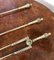 Antique Brass Fire Irons, 1860, Set of 3, Image 2