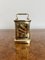 Horloge Carrosse Victorienne Antique en Laiton, France, 1880 2