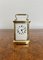 Horloge Carrosse Victorienne Antique en Laiton, France, 1880 5