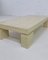 Large Coffee Table in Travertine and Brass, 1970s 5