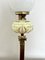 Lámpara de aceite victoriana grande de latón, década de 1880, Imagen 8