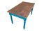 Table Provençale en Sapin Turquoise 5