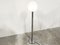 Lámpara de pie vintage de cromo y vidrio, años 70, Imagen 2