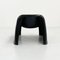 Sedia Toga nera di Sergio Mazza per Artemide, anni '60, Immagine 4