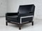 Armchairs in Chrome and Black Leatherette, 1950s, Set of 2, Image 7