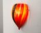 Wall Light in Red Murano Glass, Italy, 1980s 7