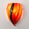 Wall Light in Red Murano Glass, Italy, 1980s 2