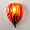 Wall Light in Red Murano Glass, Italy, 1980s 3