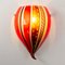 Wall Light in Red Murano Glass, Italy, 1980s, Image 2