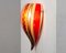 Wall Light in Red Murano Glass, Italy, 1980s 8
