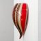 Wall Light in Red Murano Glass, Italy, 1980s, Image 7