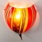 Wandlampe aus rotem Muranoglas, Italien, 1980er 9